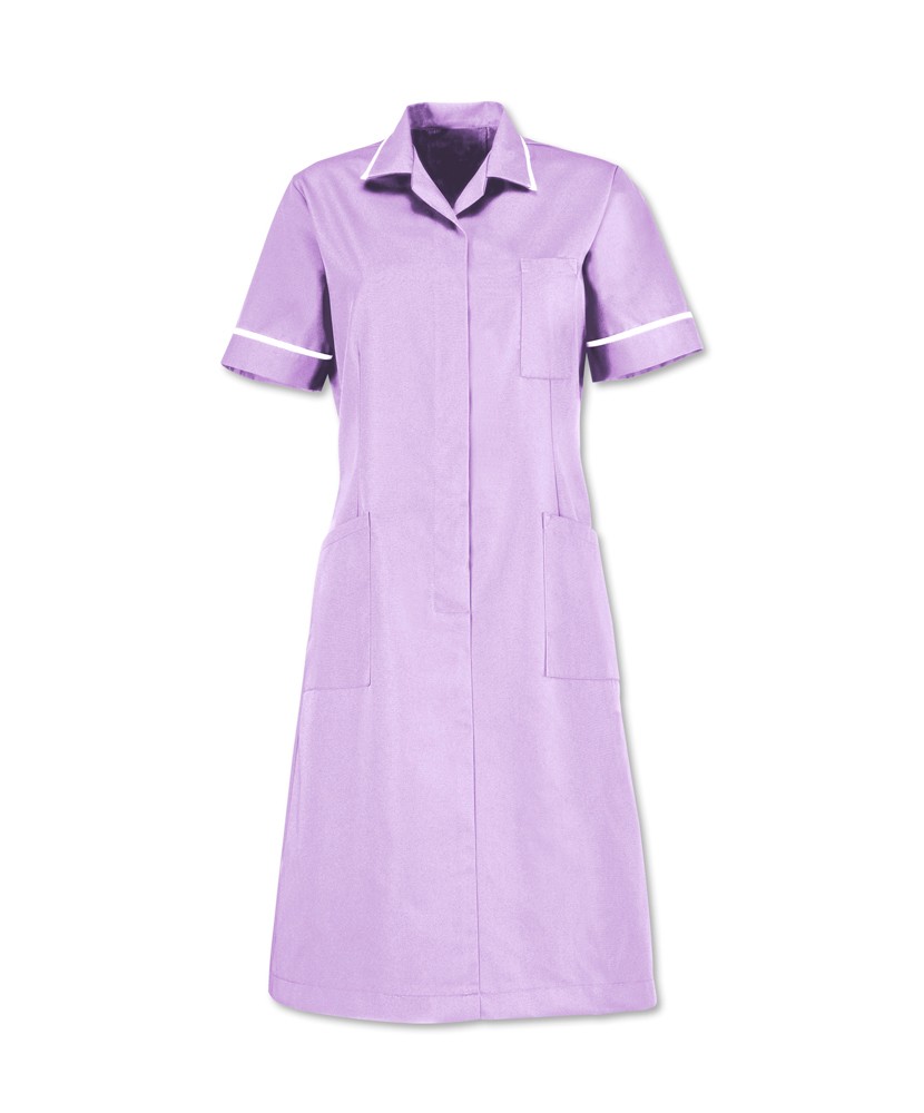 D312 Coloured Zip Fastening 3 Pocket Dress