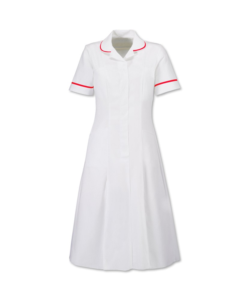 HP370W White Zip Fastening Four Pocket Dress