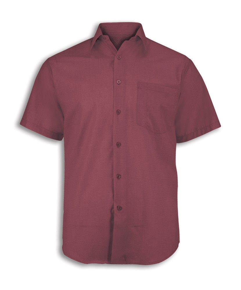 NU951 Alexandra men's woven colour short sleeved shirt